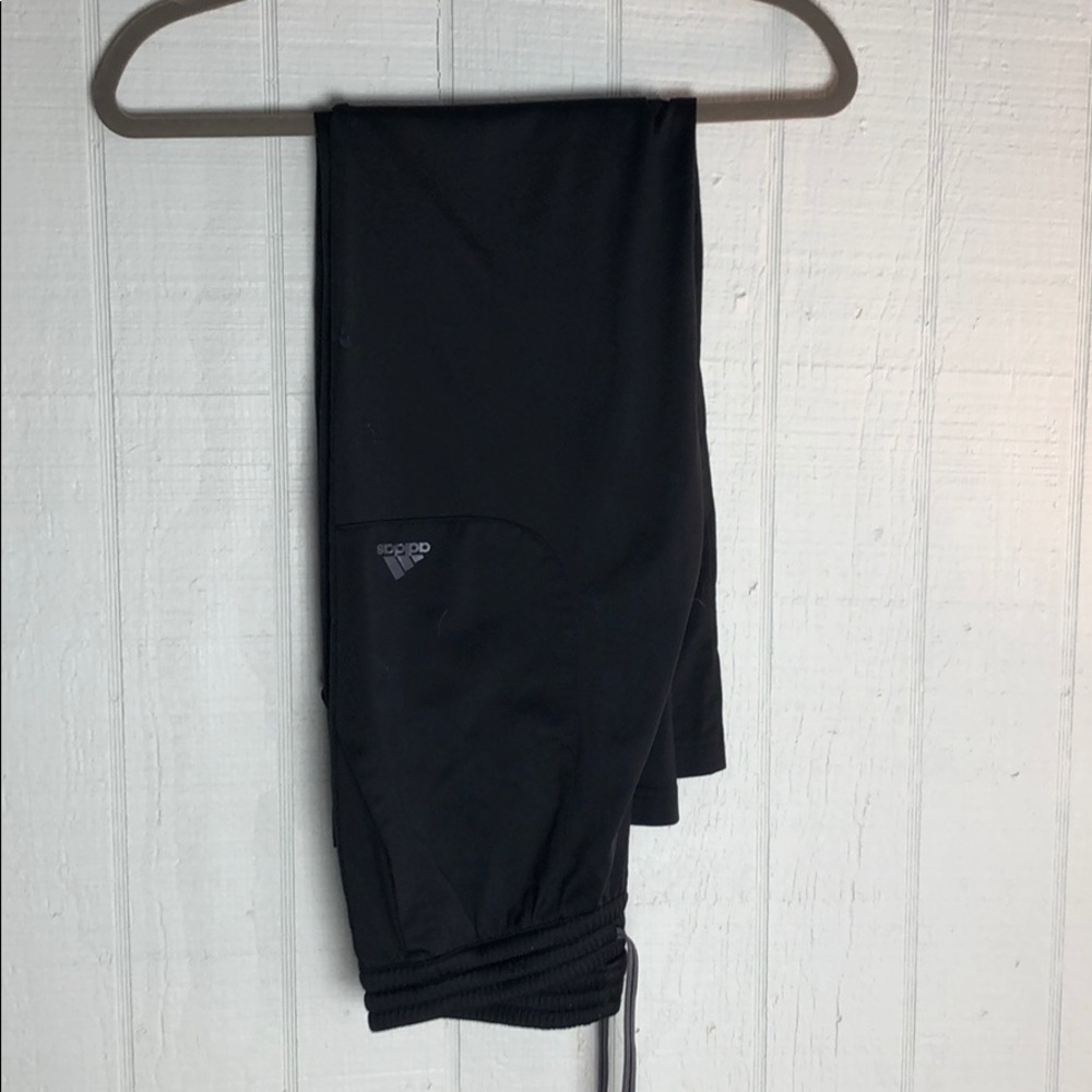 Black adidas drawstring pants